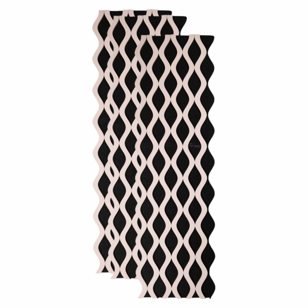 Riflaj Acustic din MDF si Pasla Roz D6239 – 30×1,8×240 cm