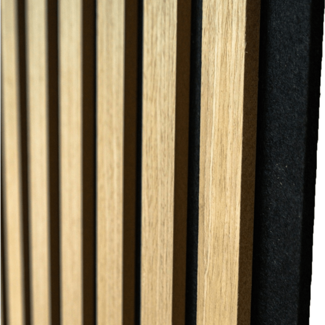 Riflaj Acustic din MDF si Pasla Stejar Deschis D7102 – 30×1,8×270 cm