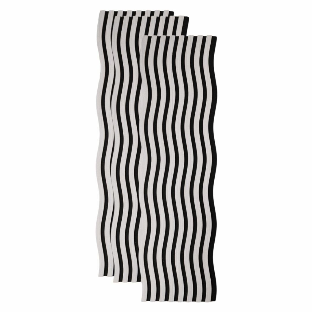 Riflaj Acustic din MDF si Pasla Stejar Gri D6249 – 30×1,8×240 cm