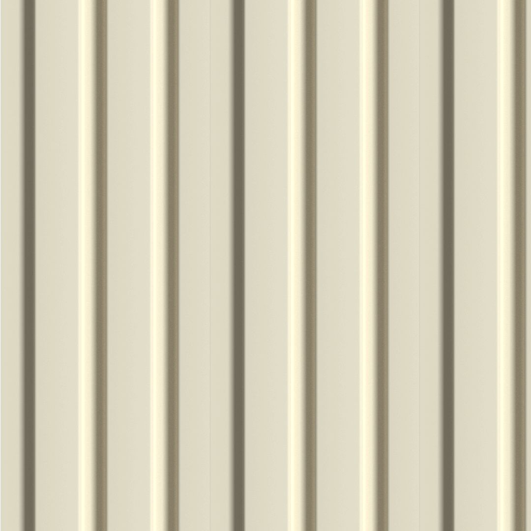 Riflaj bej din MDF infoliat - 12x1,8x270 cm