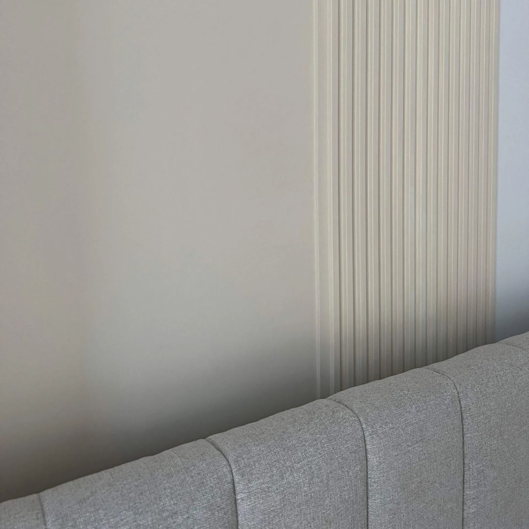 Riflaj alb din polimer dur vopsibil L0101 – 12.5×1.2×270 cm