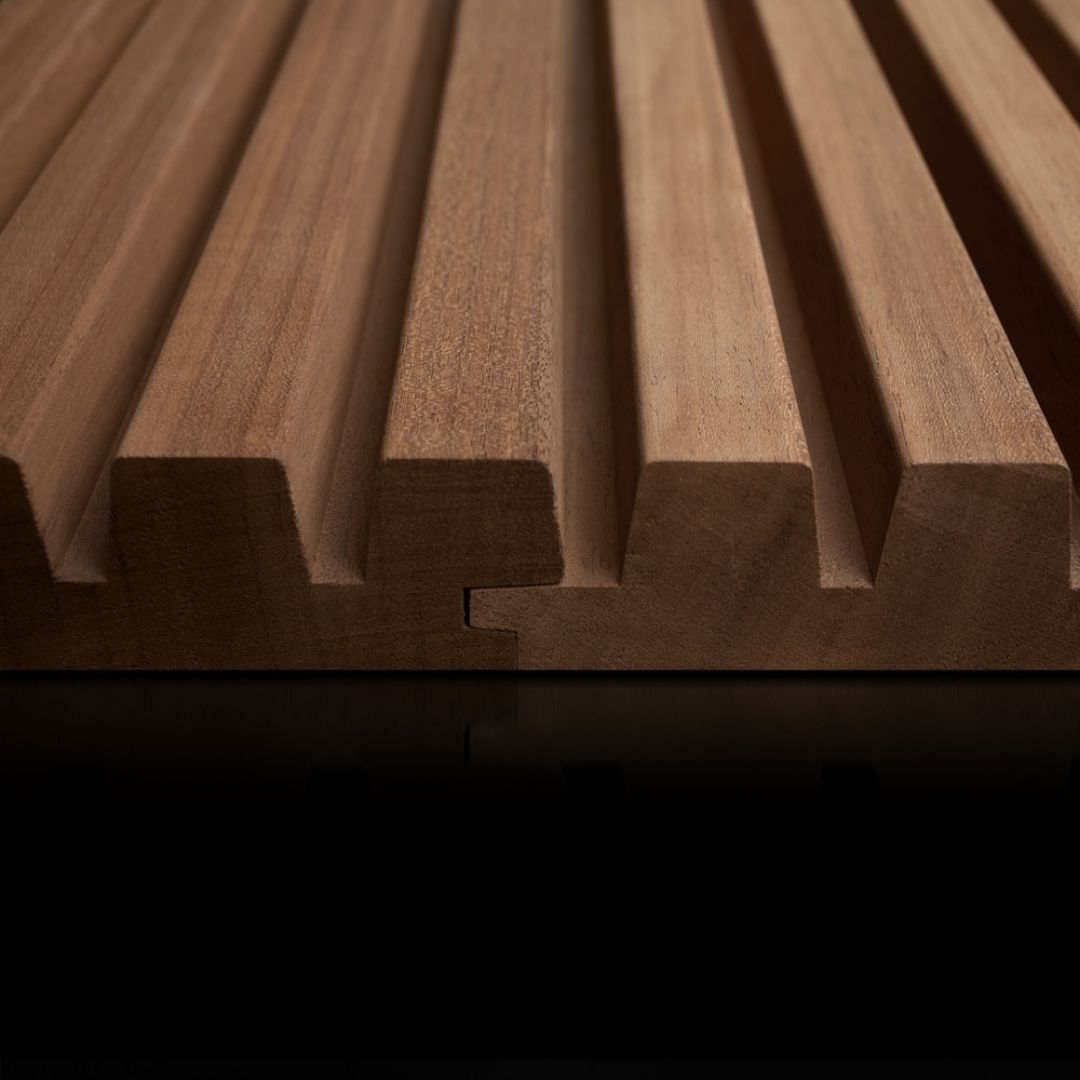 Riflaj din Lemn Exotic Ayous Thermo E19 - 18,7x3,4x300 cm