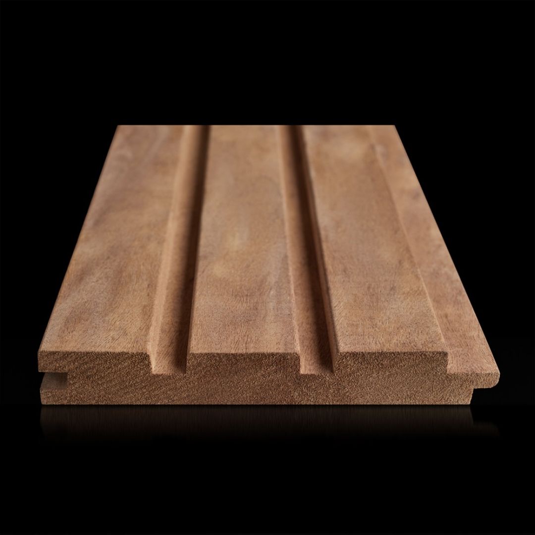 Riflaj din Lemn Exotic Louro Vermelho Gamel E6 - 14,3x2,5x300 cm