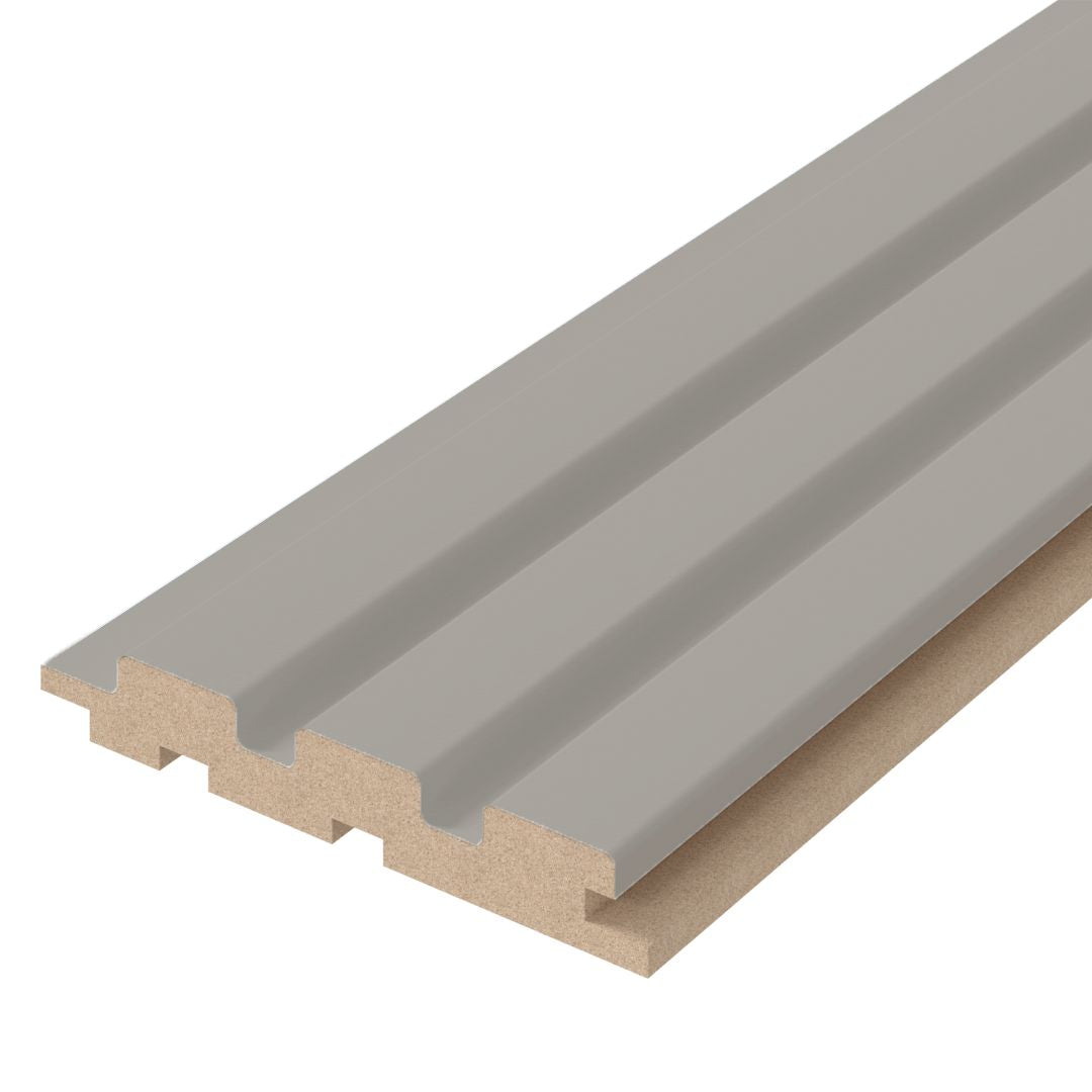 Riflaj gri din MDF înfoliat – 12 x 1,8 x 270 cm