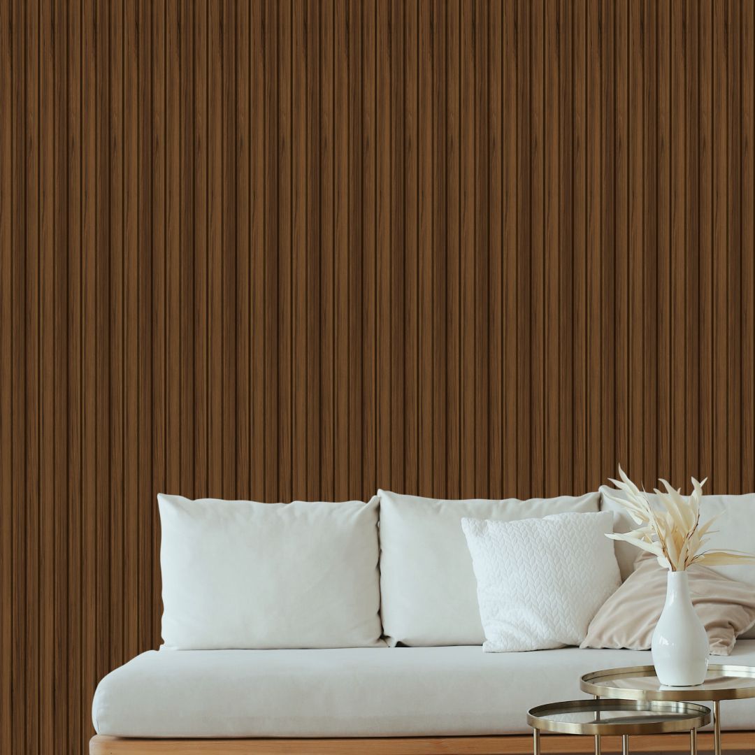 Riflaj stejar catania din MDF infoliat - 12x1,8x270 cm
