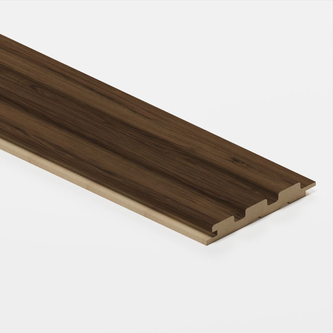 Riflaj stejar catania din MDF infoliat - 12x1,8x270 cm