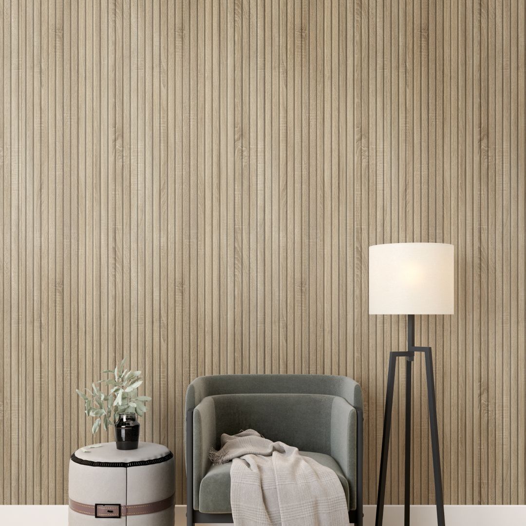 Riflaj stejar sonoma din MDF înfoliat – 12 x 1,8 x 270 cm