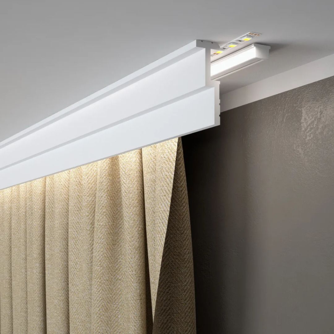 scafa mascare galerie, scafa mascare perdea, scafa banda led, conisa tavan, scafa mascare cu banda led, scafa led duropolimer, scafa mascare galerie perdea, mascare perdea, scafa mascare perdea
