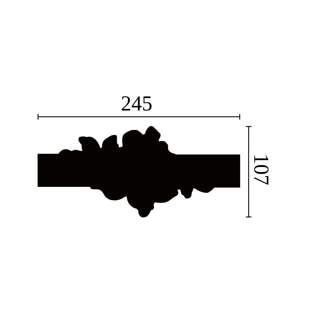 Set ornament din poliuretan Z104 pentru brau Z10 - 2 buc