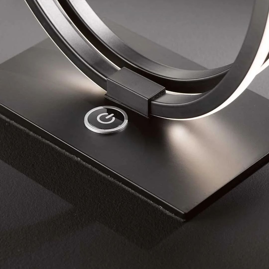 Veioza LED dimabila cu lumina calda neagra Nia - 1200 Lumeni