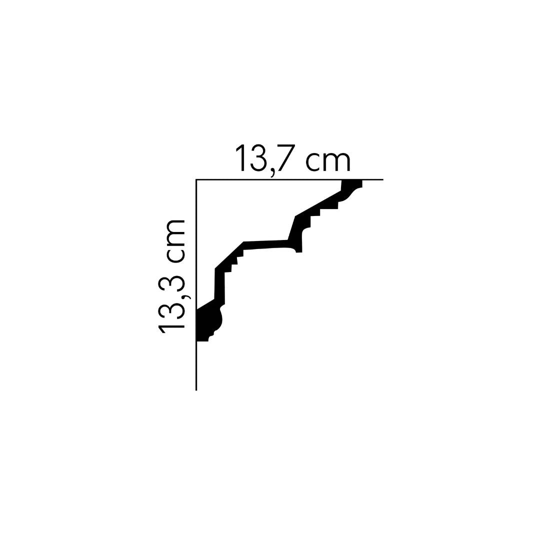 Cornisa decorativa tavan MDA067 – 13,7×13,3×200 cm