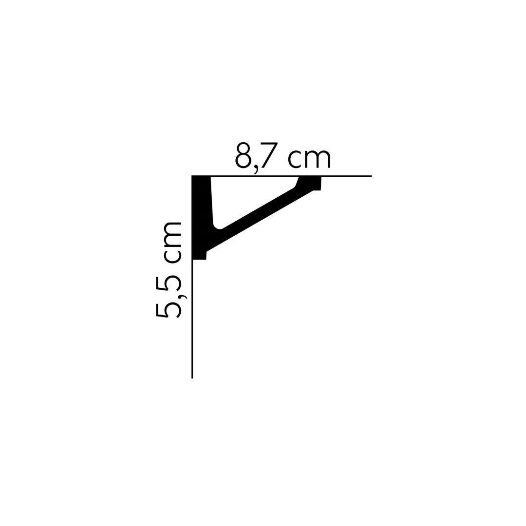 Cornisa decorativa tavan MDB132 – 8,7×5,5×200 cm