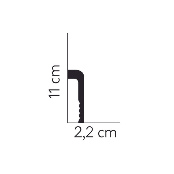Plinta din duropolimer MD005 – 11x2,2x200