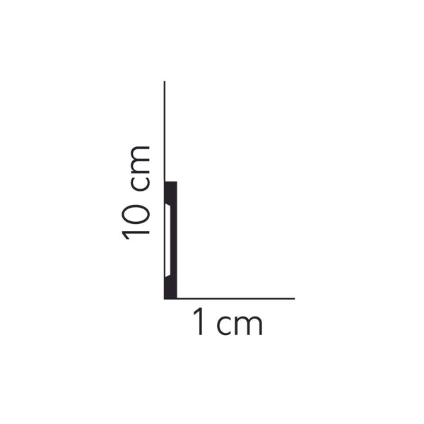 Plinta din duropolimer MD013 – 10x1x200 cm