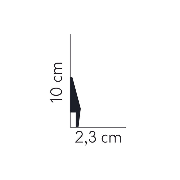 Plinta din duropolimer MD016 – 10x2,3x200 cm