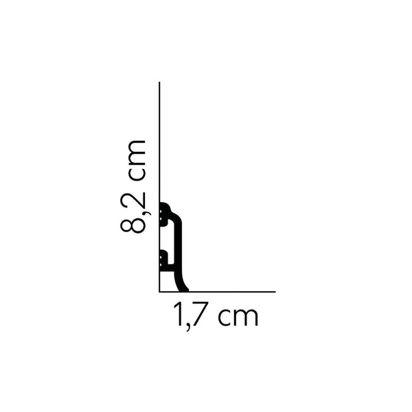 Plinta din duropolimer MD8300 – 8,2x1,7x200 cm