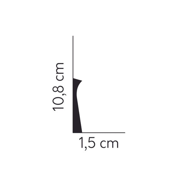 Plinta din duropolimer QS004 – 10,8x1,5x200 cm