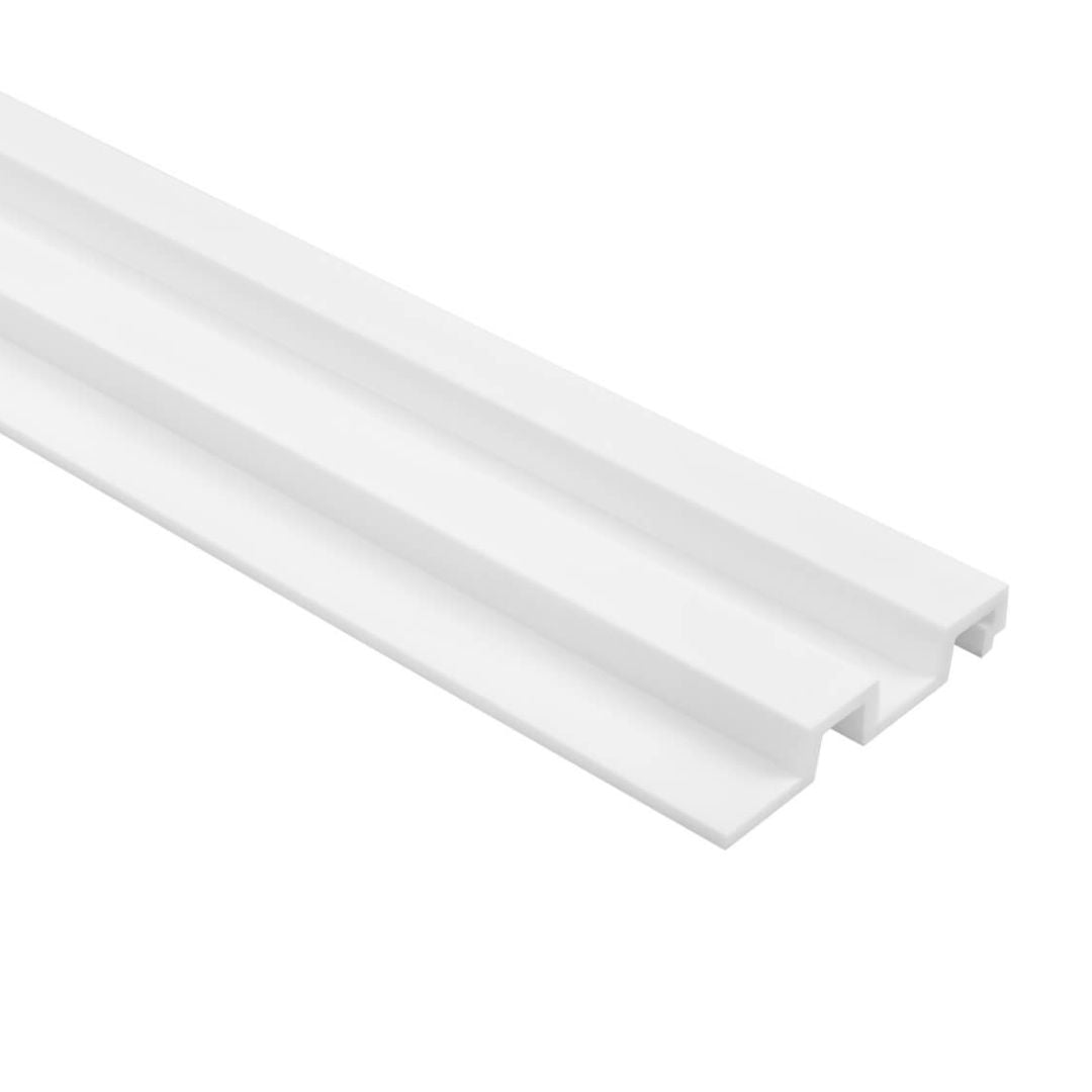 Riflaj alb din polimer dur vopsibil L0301 – 11.5×2×270 cm