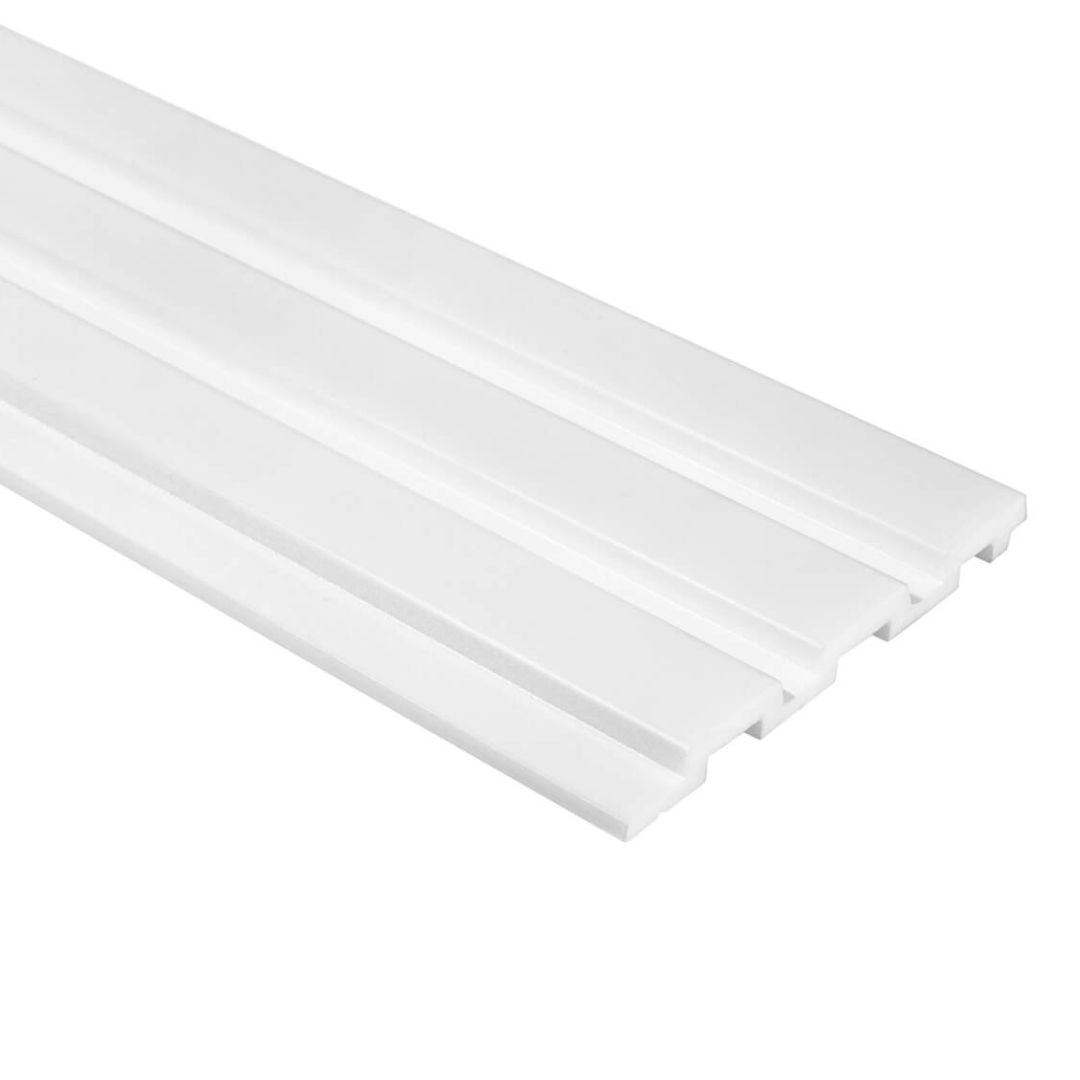 Riflaj alb din polimer dur vopsibil L0201 – 12.1×1.2×270 cm