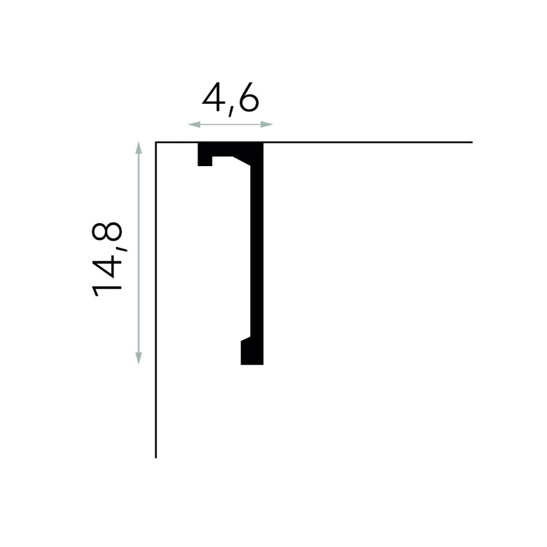 Scafa mascare galerie QL036 – 14,8×4,6×240 cm