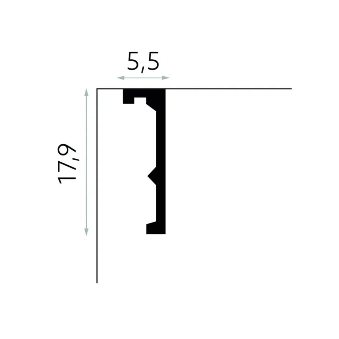 Scafa mascare galerie QL056 – 17,9×5,5×240 cm