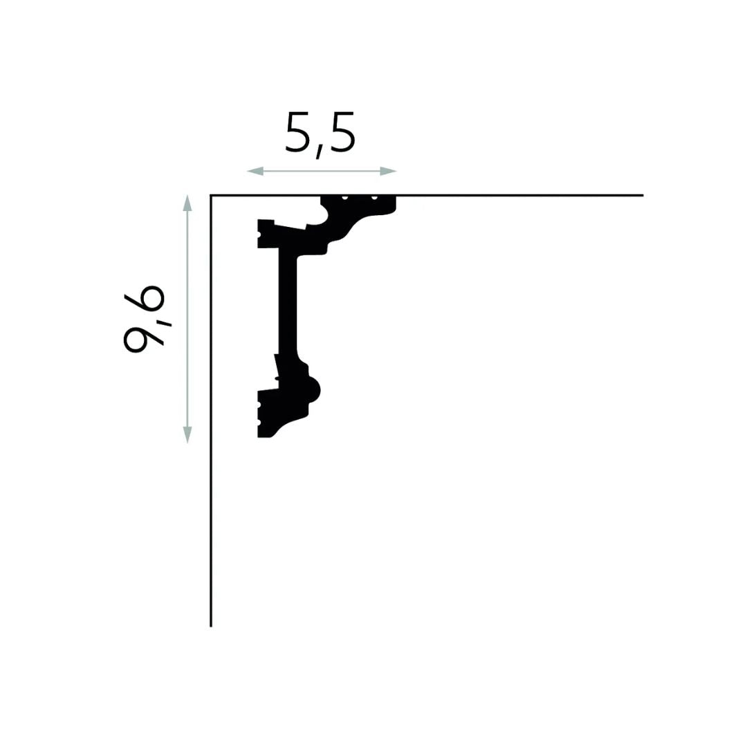 Scafa mascare galerie MD137 – 9,6×5,5×200 cm