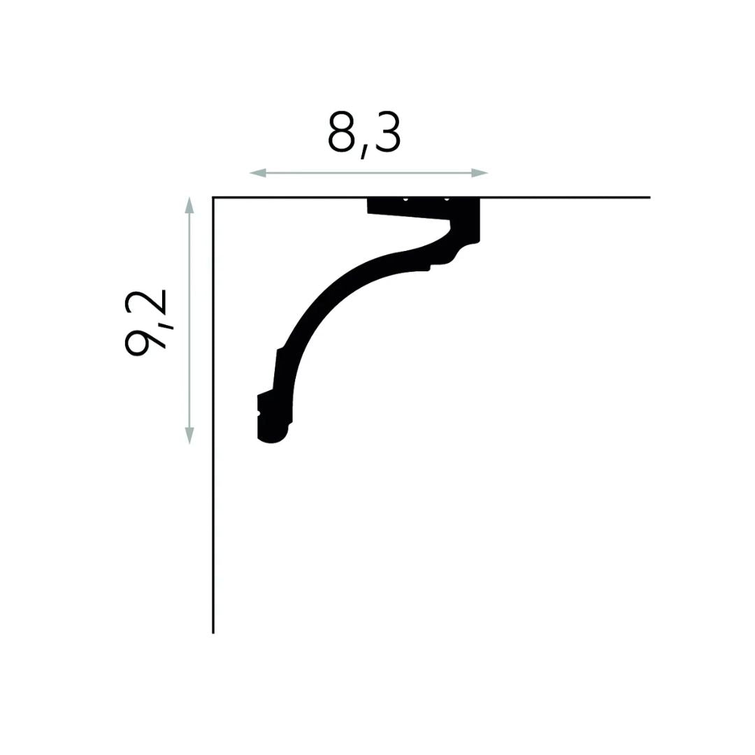 Scafa mascare galerie MD161 – 9,2×8,3×200 cm